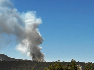 Denizli'de çıkan orman yangınına müdahale ediliyor
