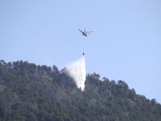 Sinop'taki orman yangınına müdahale sürüyor