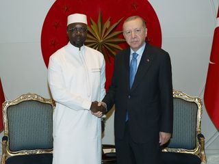 Cumhurbaşkanı Erdoğan, Senegal Başbakanı Sonko ile görüştü