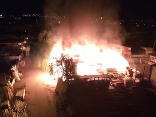 Erzincan’da Keresteciler Sitesinde yangın