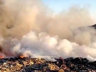 Kilis’te çöplük alanda yangın çıktı