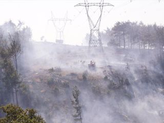 Çanakkale'de korkutan yangın: Kontrol altına alındı