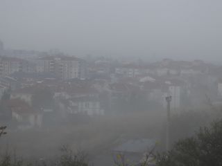 Edirne'de yoğun sis: Görüş mesafesi 30 metreye düştü