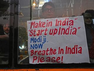 Hindistan’ın Yeni Delhi kentinde hava, ölümcül hale geldi