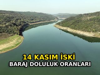 İSKİ Baraj Doluluk Oranı 14 Kasım 2025: İstanbul su seviyesinde son durum…