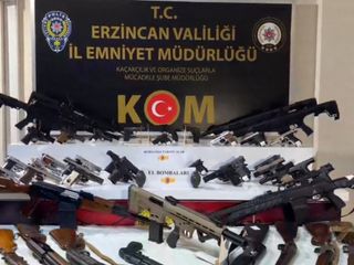 Erzincan merkezli 35 ilde gerçekleştirilen silah ticareti operasyonunda 9 kişi tutuklandı