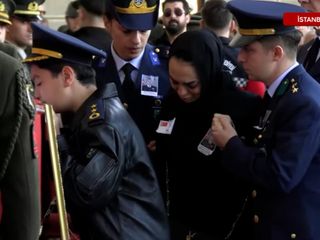 Şehit Yarbay Pilot Gökhan Korkmaz'a veda