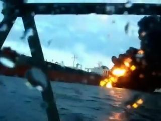 Karadeniz açıklarındaki iki tanker gemisine saldırı anları ortaya çıktı