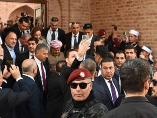 Mesut Barzani, Cizre'de tarihi mekanları ziyaret etti