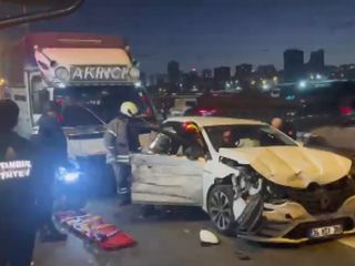 İstanbul TEM Otoyolu'nda zincirleme kaza