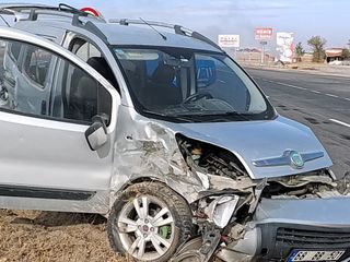 Aksaray'da hastaneden dönen karı koca kaza yapıp hastanelik oldu