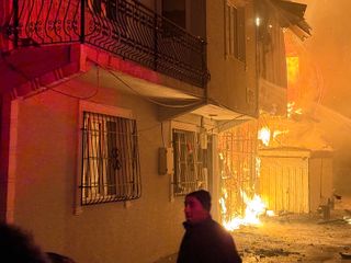 Bursa'da şehit babasının evi yangında kullanılamaz hale geldi