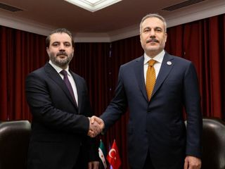 Hakan Fidan, Suriyeli mevkidaşı ile bir araya geldi