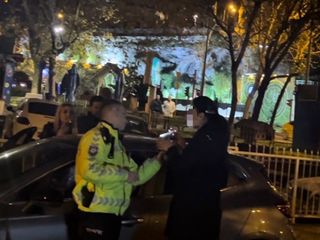 Bursa'da alkollü çıkan kadın, polislere hakaret etti