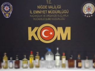 Niğde'de sahte alkol operasyonu: 7 şüpheli yakalandı