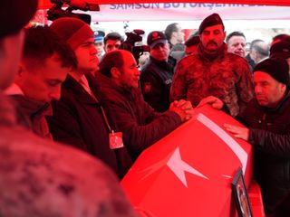 Samsunlu şehit polis, dualarla uğurlandı