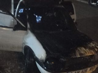 Yozgat’ta otomobil alevlere teslim oldu