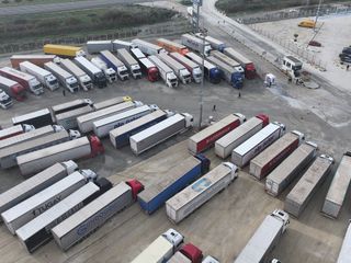 İpsala Sınır Kapısı'nda tır trafiği durdu, ticaret aksadı