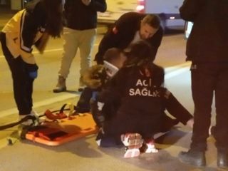 Bursa'da üst geçidi kullanmadı, canından oluyordu