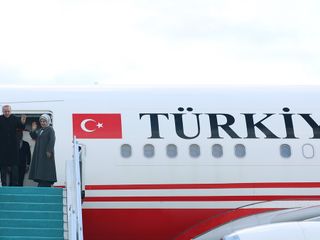 Cumhurbaşkanı Erdoğan, Türkmenistan'a gitti