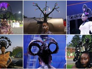 Afro saç stili, Nijerya'daki Güzellik Festivali'nde görücüye çıktı