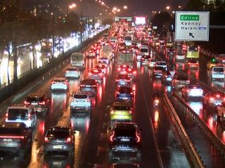 İstanbul'da trafik yoğunluğu