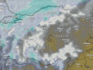 Harita beyaza bürünüyor: Kar yağışı 26 ili etkileyecek