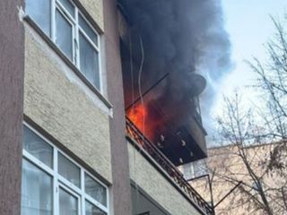 Sinop'ta apartman yangını