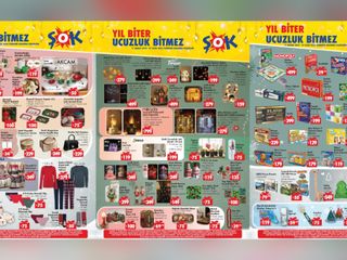 ŞOK rafları doldurdu: Yılbaşı süsleri, kutu oyunları, atıştırmalıklar… ŞOK 17 Aralık Aktüel