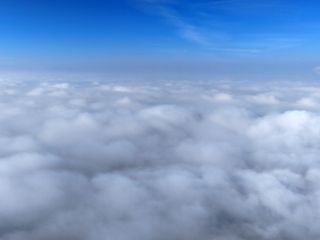 Kırıkkale'de sisle kaplı gökyüzünün eşsiz manzarası görüntülendi