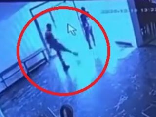 Elazığ'da belediye tesisinden kediye tekmeli saldırı kameraya yansıdı