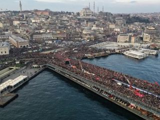 1 Ocak'ta Galata'da Gazze yürüyüşü: Milyonlar İsrail'in katliamına 'dur' diyecek