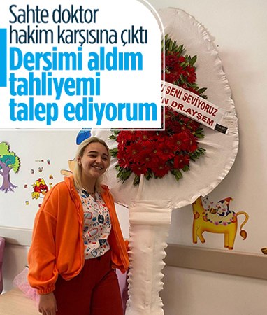 Tekirdağ'da sahte doktor Ayşe Özkiraz'ın duruşması görüldü: Dersimi aldım, tahliyemi talep ediyorum