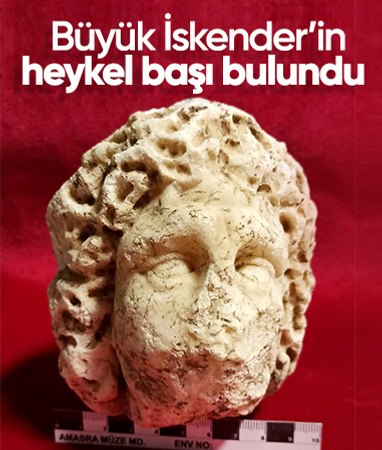 Bartın'daki kazılarda Büyük İskender heykelinin başı bulundu