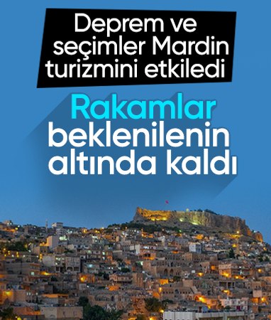 Mardin'de deprem ve seçimler turizmi etkiledi: Rakamlar düşüşe geçti