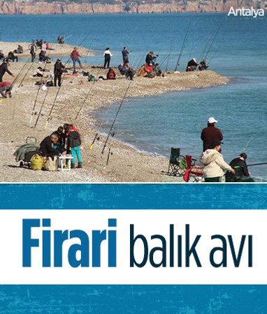 Antalya'da kaçak balık için sahillere akın ettiler