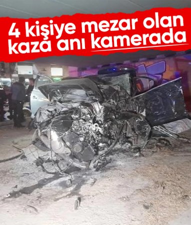 İstanbul'da 4 kişiye mezar olan kaza anları