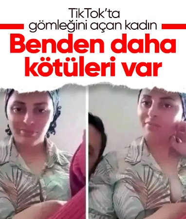 TikTok'ta para karşılığı gömleğini açan kadın: Mecbur kaldım