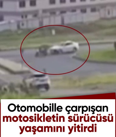 Kahramanmaraş'ta otomobille çarpışan motosiklet sürücüsü can verdi