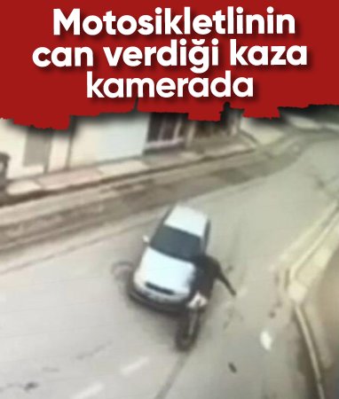 Edirne'de motosiklet sürücüsü feci şekilde can verdi