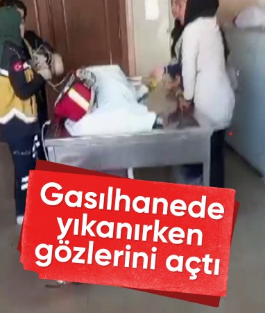 Hatay'da sıra dışı olay: Cenaze gasilhanede gözlerini açtı