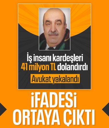 Kayseri'de kardeşleri dolandıran avukatın ifadesi şaşırttı