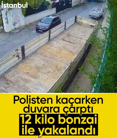 İstanbul'da polisten kaçarken duvara çarptı, yaya olarak kaçmaya devam etti