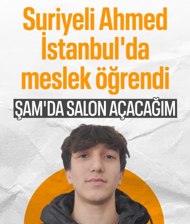 Türkiye’de kuaförlüğü öğrenen Ahmed: Şam’da salon açmak istiyorum