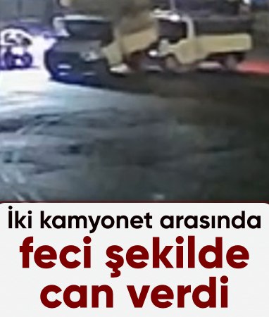 Şanlıurfa'da iki kamyonet arasında sıkışan sürücü öldü