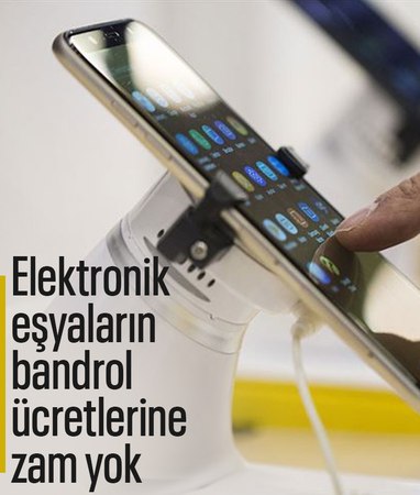 Elektronik eşyalarda bandrol bedellerine zam yok