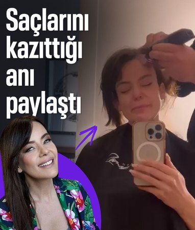 Nursel Ergin'in saçlarını kazıttığı anlar