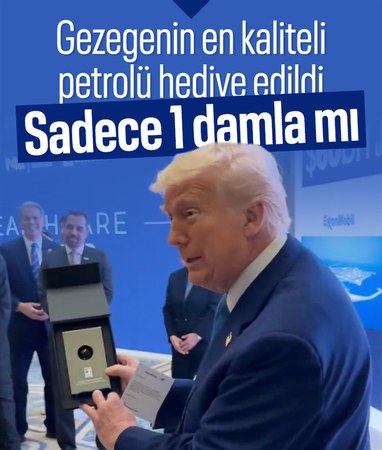 Donald Trump'ı Orta Doğu turu: Bir damla petrol hediye edildi