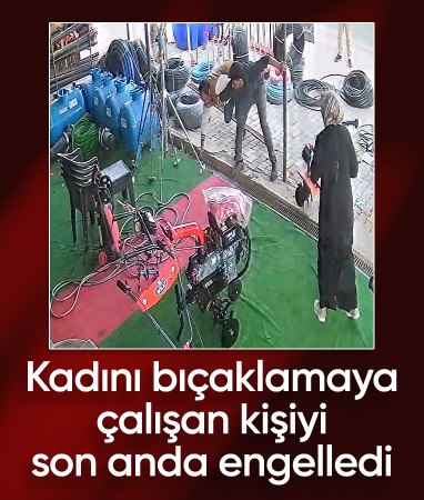 Gümüşhane’de kadını bıçaklamaya kalkışan saldırganı esnaf önledi