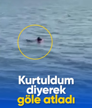 Ankara'da kendini göle atan adam korkuttu